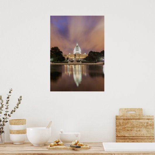 Washington DC, Capitol Building Poster (Keuken)
