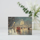 Washington DC Capitol Building Retro kaart (Staand voorkant)