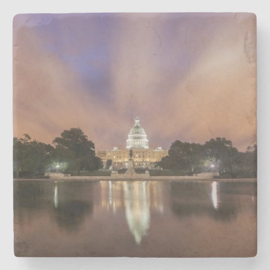 Washington DC, Capitol Building Stenen Onderzetter (Voorkant)