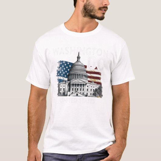 Washington DC Capitol Hill USA Souvenirs Gifts Man T-shirt (Voorkant)