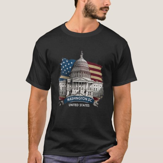 Washington DC Capitol Hill USA Souvenirs Gifts Man T-shirt (Voorkant)