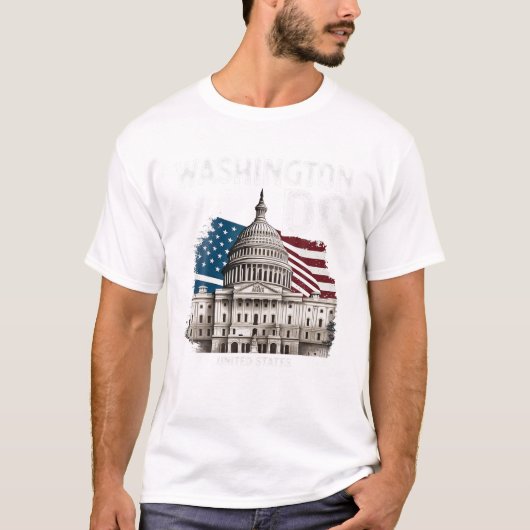 Washington DC Capitol Hill USA Souvenirs Gifts Man T-shirt (Voorkant)