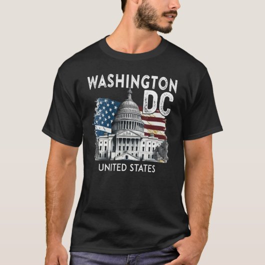 Washington DC Capitol Hill USA Souvenirs Gifts Men T-shirt (Voorkant)