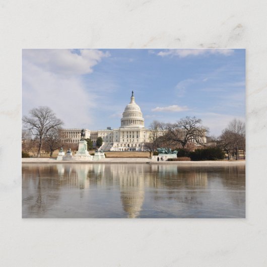 Washington DC Capitol of United States of America Briefkaart (Voorkant)