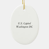 Washington DC Capitol Ornament (Achterkant)
