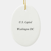 Washington DC Capitol Ornament (Achterkant)