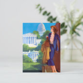 Washington DC Capitol Travel America Briefkaart (Staand voorkant)