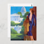  Washington DC Capitol Travel America Briefkaart (Voorkant / Achterkant)