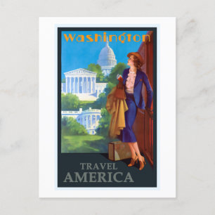  Washington DC Capitol Travel America Postc Briefkaart