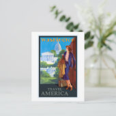  Washington DC Capitol Travel America Postc Briefkaart (Staand voorkant)