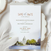 Washington DC Capitol Wedding Save the Date Kaart
