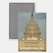 Washington, DC Capitool Gebouw Magneet (Voorkant / Achterkant)