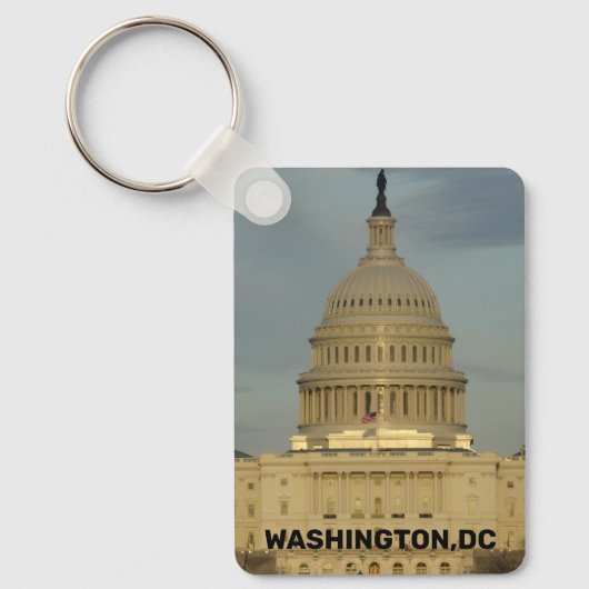 Washington, DC Capitool Gebouw Sleutelhanger (Voorkant)