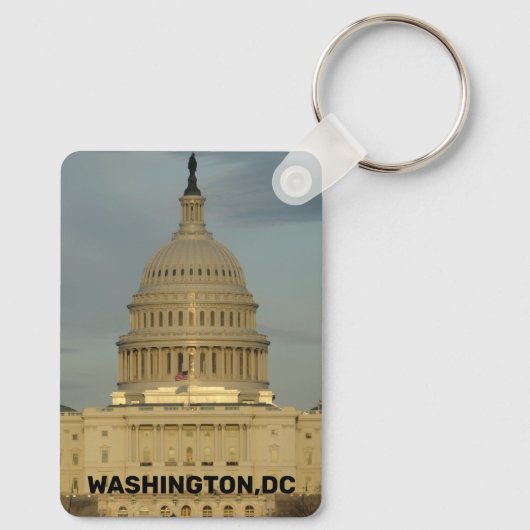 Washington, DC Capitool Gebouw Sleutelhanger (Achterkant)