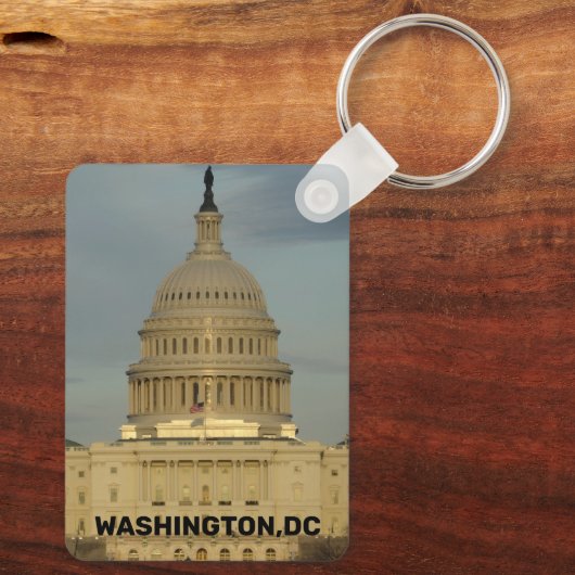 Washington, DC Capitool Gebouw Sleutelhanger (Achterkant)