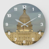 Washington DC Capitool met witte cijfers Grote Klok (Voorkant)