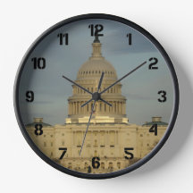 Washington DC Capitool met zwarte cijfers