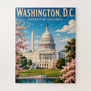 🏛️ Washington DC Capitool Reis Herinnering Legpuzzel