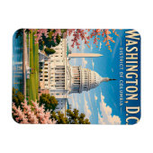 🏛️ Washington DC Capitool Reis Herinnering Magneet (Horizontaal)