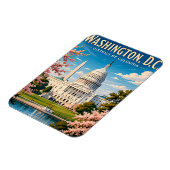 🏛️ Washington DC Capitool Reis Herinnering Magneet (Linkerzijde)