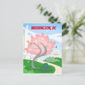 Washington, DC Cherry Blossom Briefkaart (Staand voorkant)