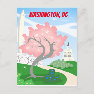 Washington, DC Cherry Blossom Briefkaart