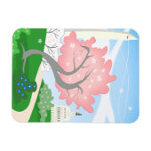 Washington DC Cherry Blossom in Bloom Magneet (Horizontaal)