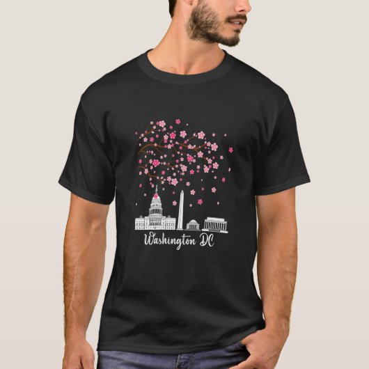 Washington DC Cherry Blossom Mannen Vrouwen T-shirt (Voorkant)