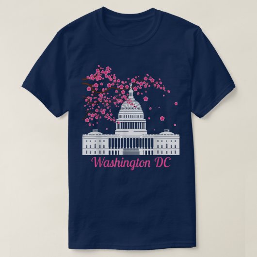 Washington DC Cherry Blossom Mannen Vrouwen T-shirt (Design voorkant)