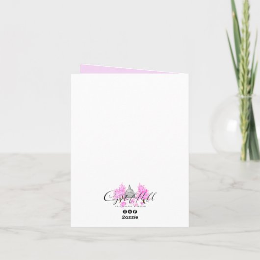 Washington, DC/Cherry Blossom Notecard Bedankkaart (Achterkant)