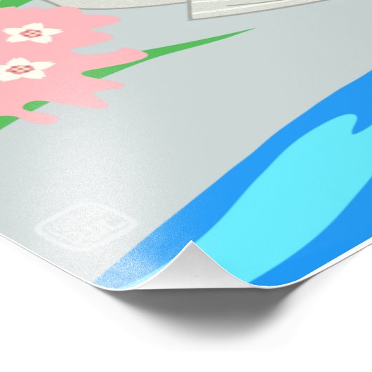 Washington DC Cherry Blossom Poster (Hoek)