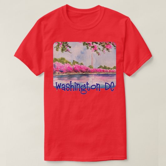 Washington DC Cherry Blossom T-shirt (Design voorkant)