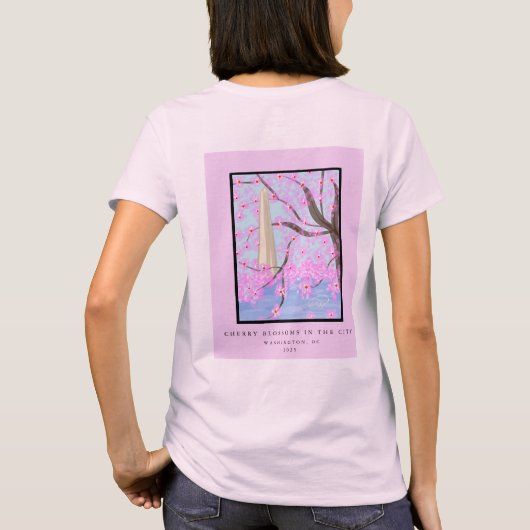 Washington, DC Cherry Blossom T-shirt (Achterkant)