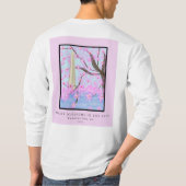 Washington, DC Cherry Blossom T-shirt met lange mo (Achterkant)
