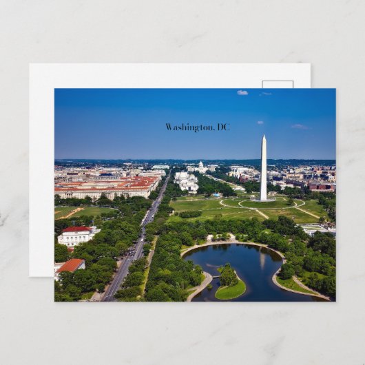 Washington DC-cityscape Briefkaart (Voorkant / Achterkant)
