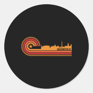 Washington DC Cityscape Washington DC Skyline Ronde Sticker