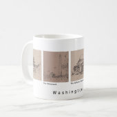 Washington DC Coffee/Tea Mok. Souvenir/Gift Koffiemok (Voorkant links)