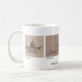 Washington DC Coffee/Tea Mok. Souvenir/Gift Koffiemok (Links)