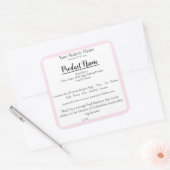 Washington DC Cottage Food Business Baking Label (Envelop)