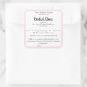 Washington DC Cottage Food Business Baking Label (Tas)