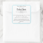 Washington DC Cottage Food Business Baking Label (Tas)