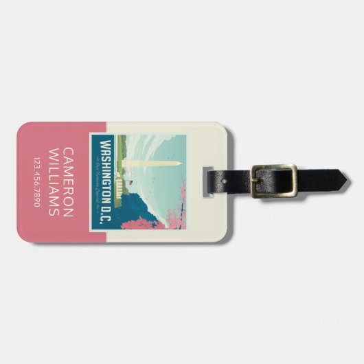 Washington DC | De hoofdstad van ons land Bagagelabel (Voorkant horizontaal)