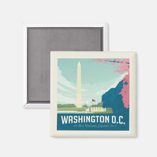Washington DC | De hoofdstad van ons land Magneet (Voorkant / Achterkant)