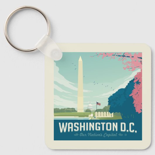 Washington DC | De hoofdstad van ons land Sleutelhanger (Voorkant)