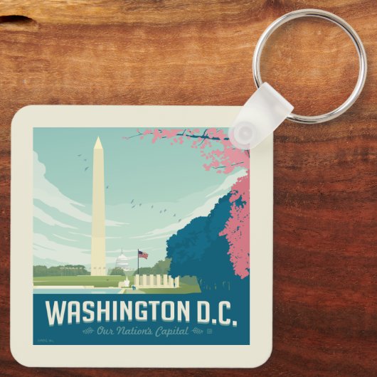 Washington DC | De hoofdstad van ons land Sleutelhanger (Achterkant)