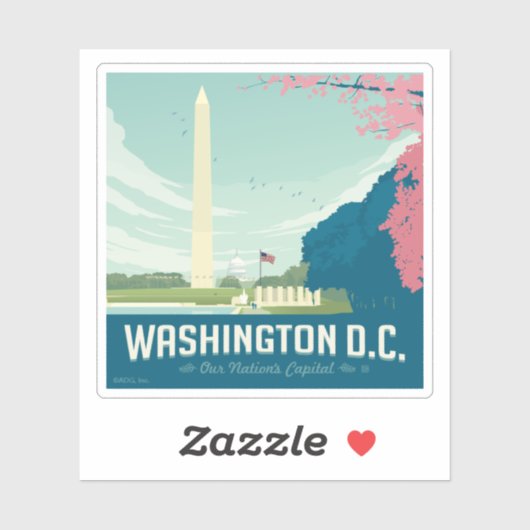 Washington DC | De hoofdstad van ons land Sticker (Vel)