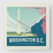 Washington DC | De hoofdstad van ons land Vierkante Klok (Voorkant)