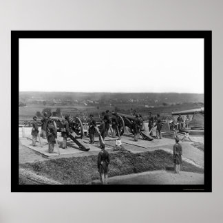 Washington, DC Defending Pistool Crews 1865 Poster