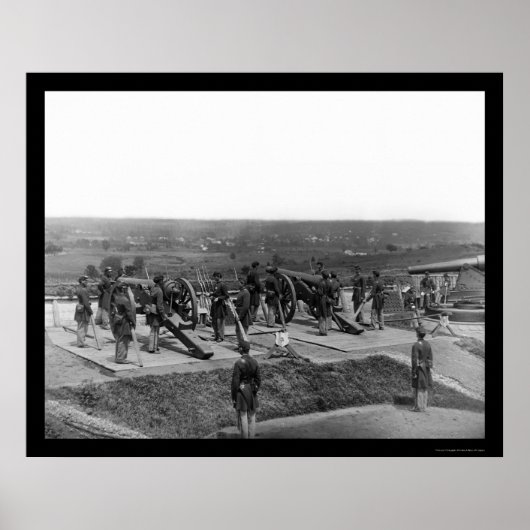 Washington, DC Defending Pistool Crews 1865 Poster (Voorkant)