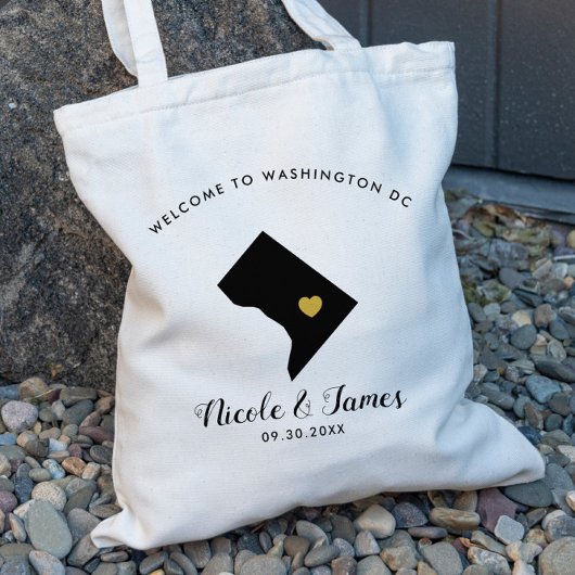 Washington DC Destination Wedding Welcome Bag Tas